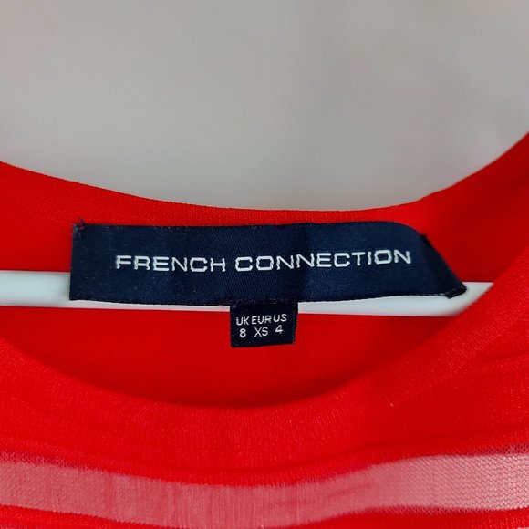Red A-line dress French Connection - Picture 5 of 6
